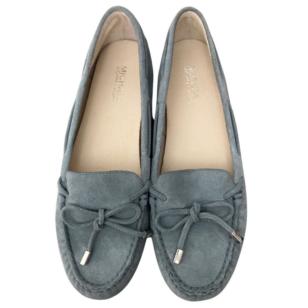 Michael Kors | NWOT Sutton Moccasins Light Blue Suede Leather Flats Sz 9M